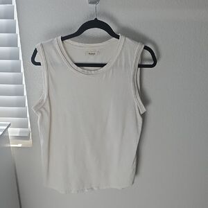 Madewell Cream Tank Top Size Medium